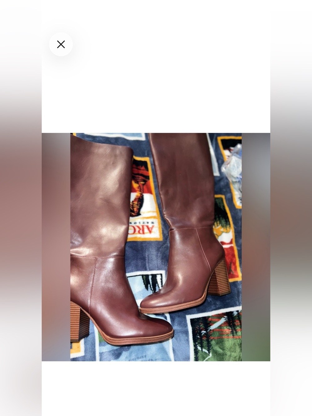 Unisa burgundy Knee-High Heeled Boots